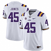 LSU Tigers 45 Deion Jones White Nike College Football Jersey Dzhi,baseball caps,new era cap wholesale,wholesale hats